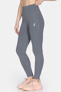 Zelocity Quick Dry Gym Leggings - Steel Grey — thumbnail 3